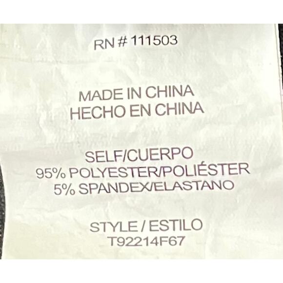 A.U.W. SHORT SLV, PULL-OVER, ROUND NECK W/ATTACHED BANDS, WOMENS, L, SOLID BLACK - Picture 9 of 9